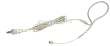 High Qulity Beige ear Hook Mic Headset Head Microphone For S-e-n-n-h-e-i-s-e-r 3.5MM 1/8 Screw Lock Plug