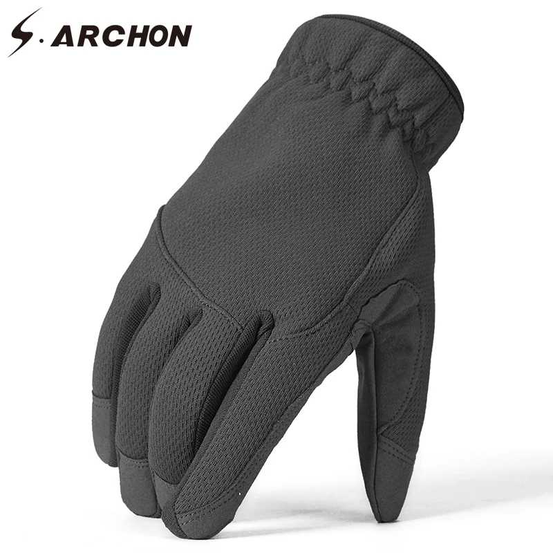 

S.ARCHON Winter Warm Tactical Camouflage Gloves Men Camo Full Finger Military Mittens Male Army Paintball Thermal Bicycle Gloves