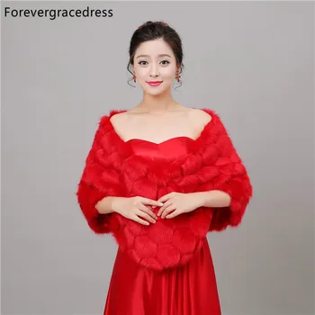 

Forevergracedress 2018 New Winter Season Faux Fur Wedding Wrap Bolero Jackets Bridal Coat Cape Cloak Shawls Scarves In Stock