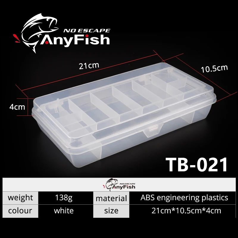 ANYFISH коробка для рыболовных приманок TB-021 21*10,5*4 см рыболовный Винтажная с высокой талией чехол для хранения Pesca снасти рыболовные инструменты аксессуар