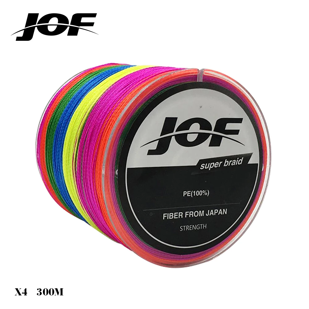 4 Strands Braided Fishing line 300m Multi Color Super Strong Japan