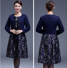 2016 New High Quality Dress Suits Plus Size For Middle Aged Female Long Sleeve for Autumn