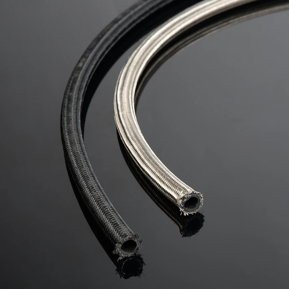 1m Nylon Schlauch Ölleitung Öl Geflochtener Kraftstoffschlauch Zubehör AN10
