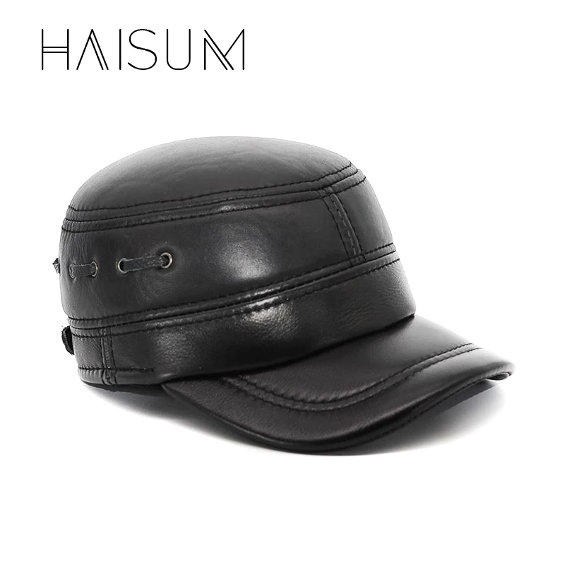 Haisum Новая модная мужская зимняя теплая бейсбольная кепка/Кепка из натуральной