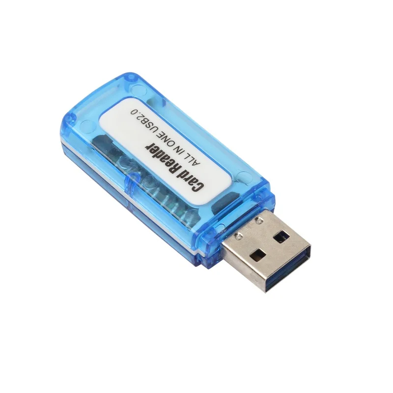 Портативный Мини 4in1 Multi Memory Card Reader USB 2,0 TF M2 Флешка картридер адаптер