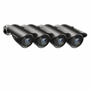

Tmezon HD 800TVL 1200TVL Camera Bullet CCTV Security Surveillance Camera Outdoor Auto IR-Cut Night Vision 4pcs Set with Cable
