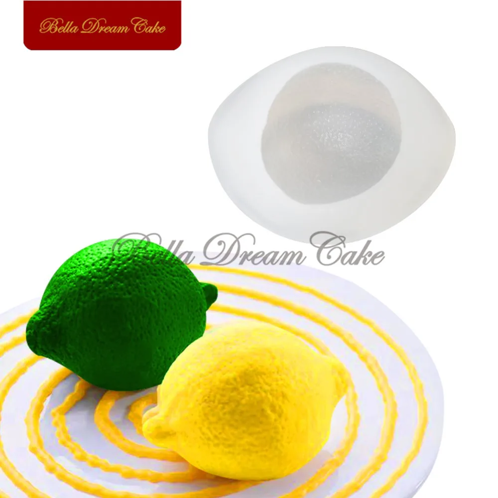 

3D Lemon Shape Mousse Cake Mould Fruit Silicone Mold Fondant Sugarcraft Cake Molds French Dessert Cake Decorating Tools Bakeware