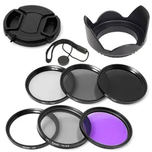 100% GUARANTEE 67mm UV CPL FLD ND2 4 8 Filter + Lens Hood +cap for Nikon D7000 D5100 D5000 D3200 D3100 D80