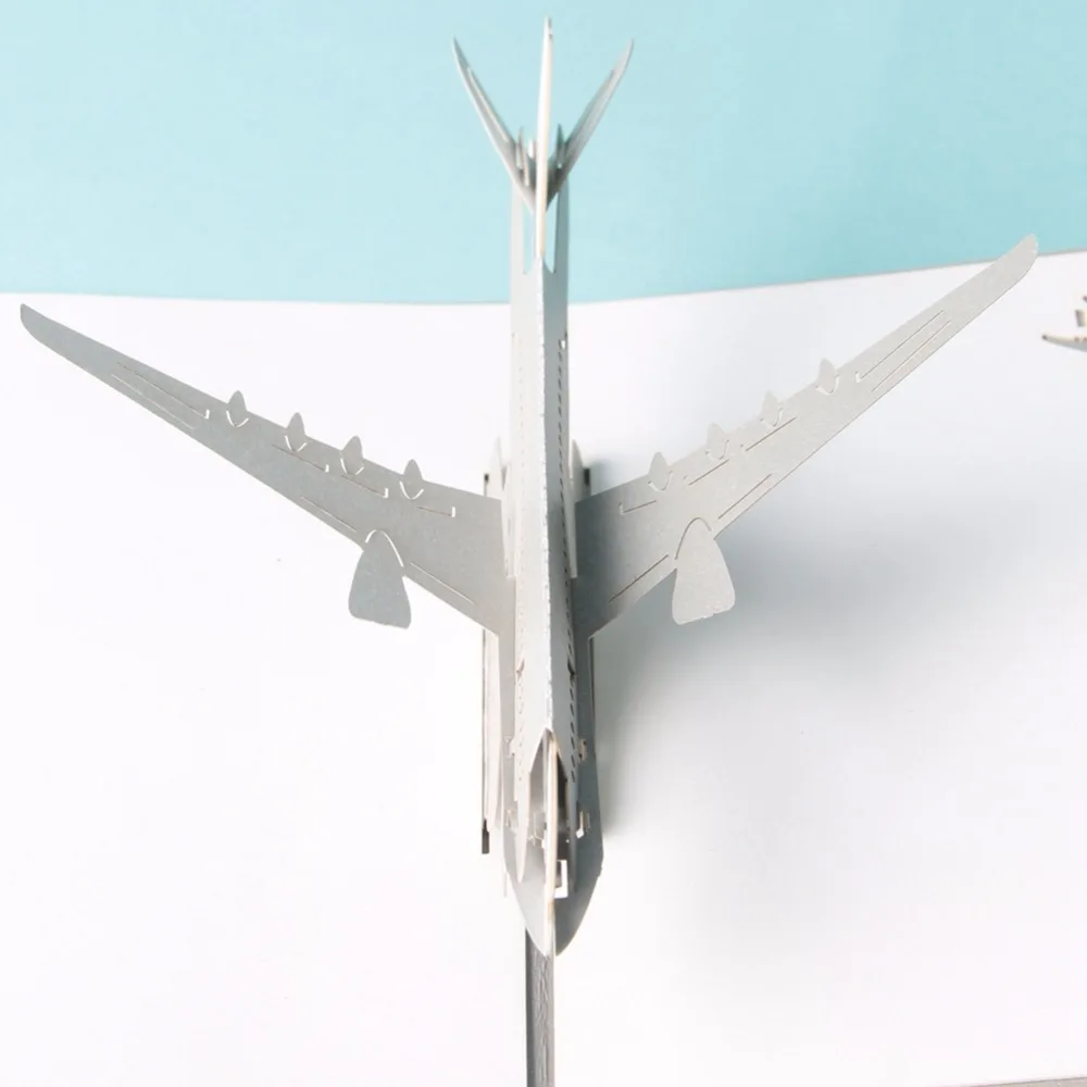 3D pop up Airliner dies поздравительная открытка лазерная резка конверт полые резные