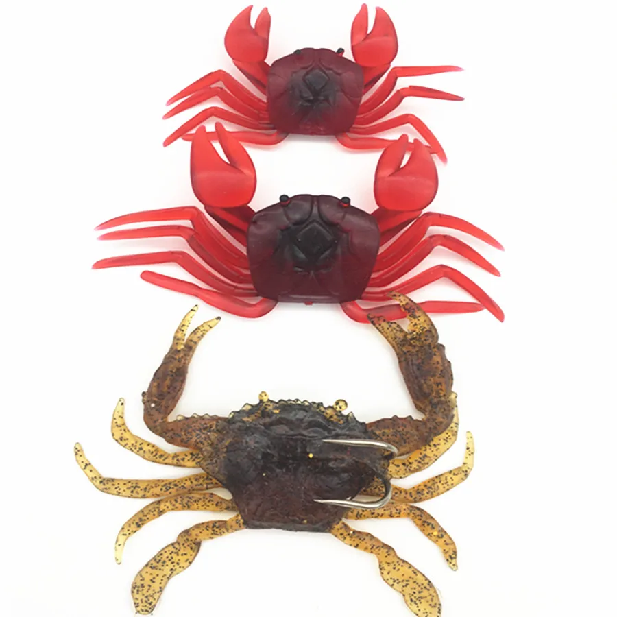 

Sea Fishing Octopus 3D Simulation Soft Crab Lure Hook Fishing Bait Worm Lures Crankbaits Hooks Jigging Baits Tackle Swimbait