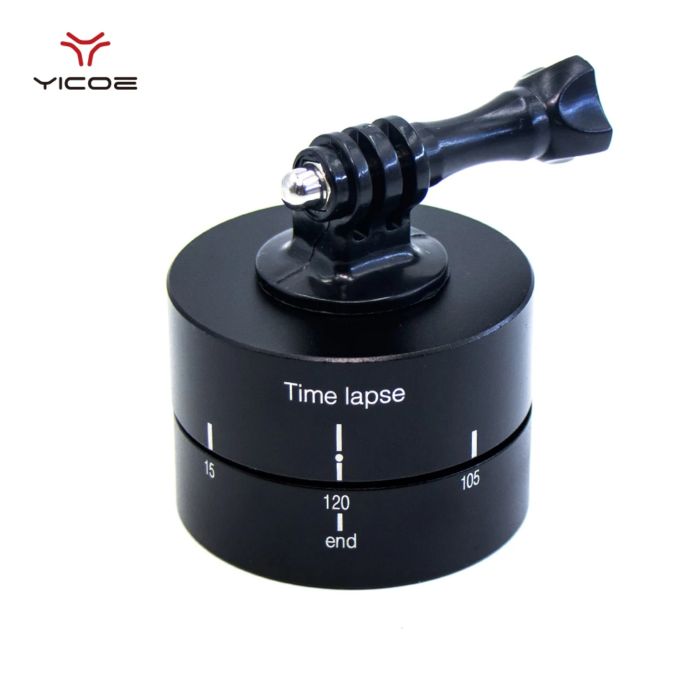 

Time Lapse Stabilizer 360D Panning Rotating 120 Min Mount Tripod Adapter for Gopro hero 6 5 4 3 xiomi yi Action Camera Accessory