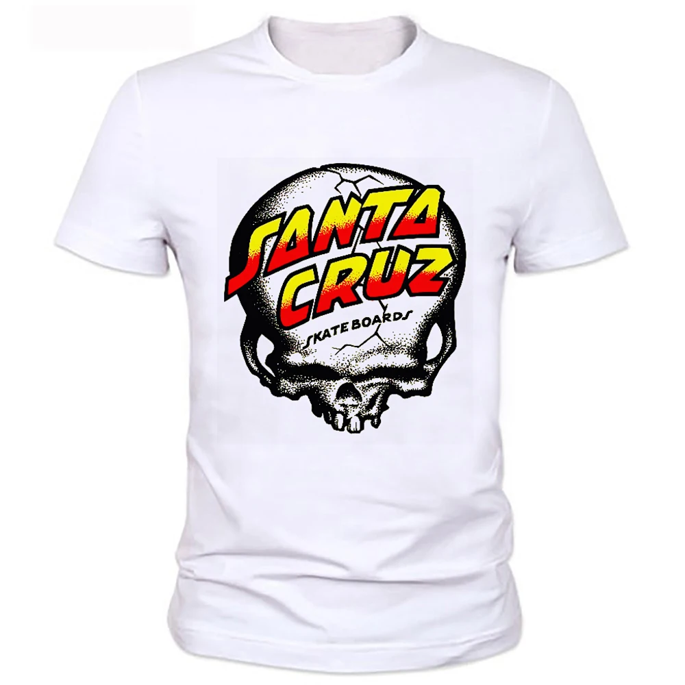 Zebapand nuevo OEM patín Santa Cruz T camisa hombres sueltos de seda de leche camisas de hombre Camiseta Mens Tee ropa rápido envío 89