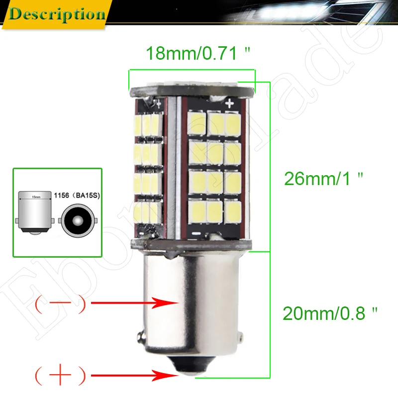CAR LED FH1156-2835-56SMD-W(10-30V) (6)