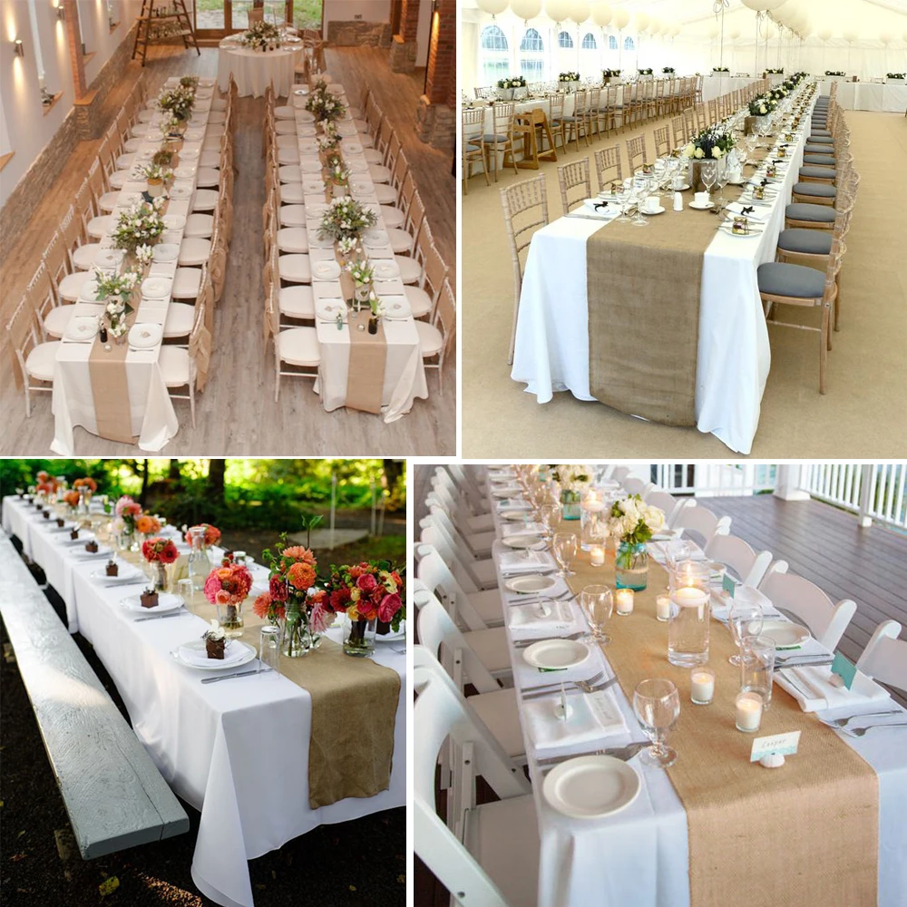 10 Meters X 33cm394 Inch 13 Vintage Country Jute Hessian Burlap 33FT Long Table Runner For Rustic Wedding Party Decor In Runners From Home 10 Meters X 33cm394 Inch 13 Vintage Country Jute Hessian Burlap 33FT Long Table Runner For Rustic Wedding Party Decor In Runners From Home
