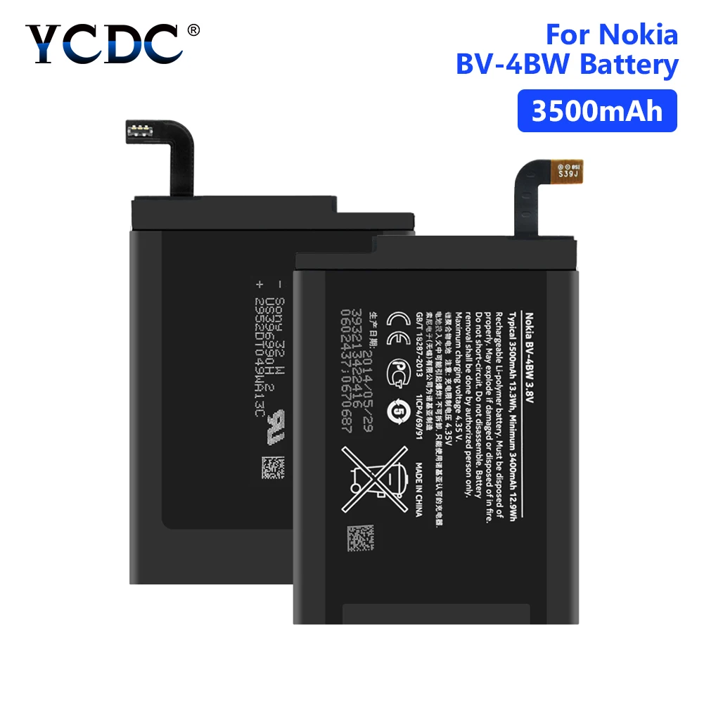 

3500mAh BV-4BW BV 4BW RM-937 Bea Lumia1520 Lithium Polymer Phone Battery For Nokia Lumia 1520 MARS Phablet Batteries