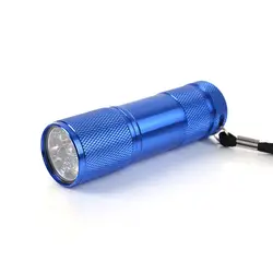 9LED алюминиевый сплав фонарик без Батарея