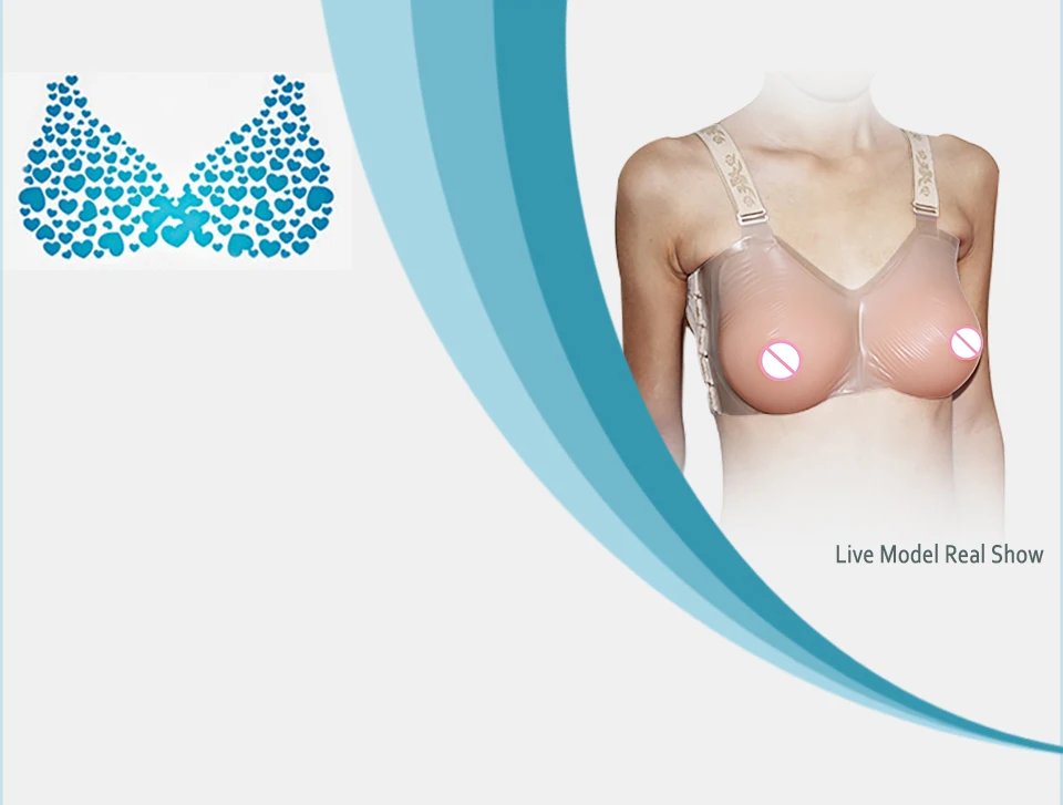 Komaynaly Silicone Breast Form 500g, 800g, 1000g, 1450g Lifelike Fake Breast 02