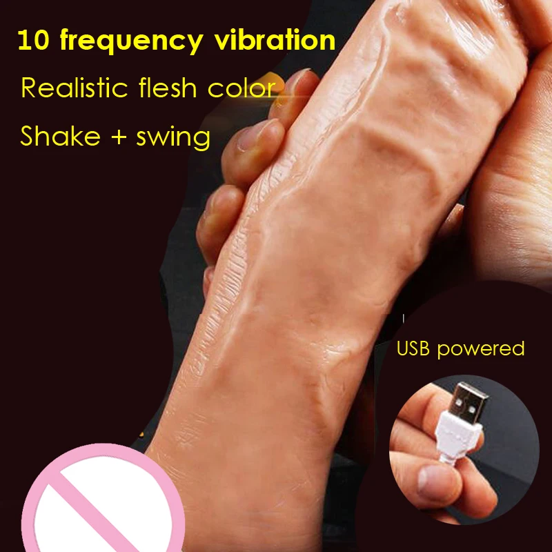 Big Dildo Vibrator Rotating Vibrating Realistic Dildo with Suction Cup Penis Sex Toys for Woman Sex Products