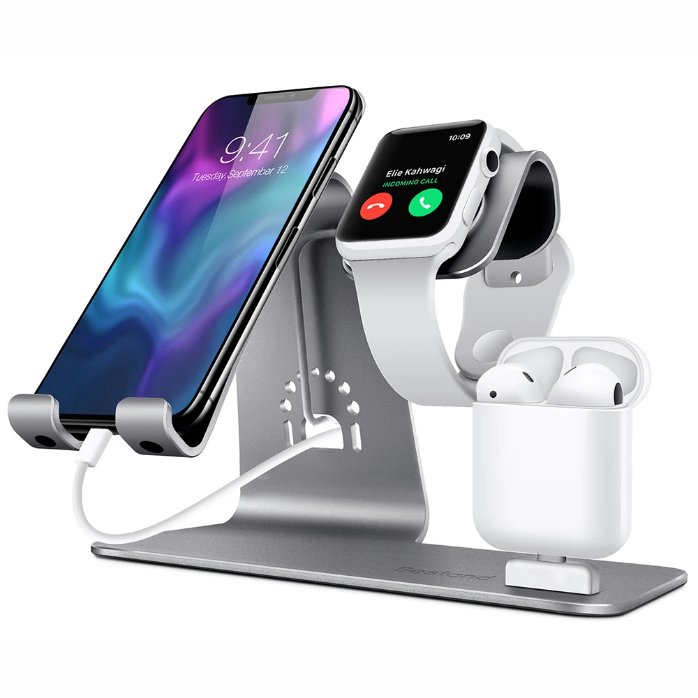 3 в 1 беспроводная зарядная подставка для iPhone/iWatch/AirPods/iPod/iPad, зарядное устройство для телефона, док-станция, держатель для планшета, зарядное устройство для Apple Watch Dock подставка для iphone ipad watch