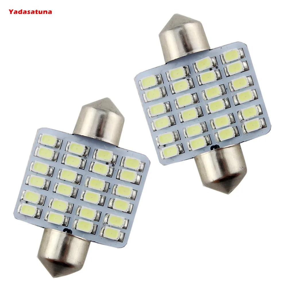 

Комплект 10 лампочек Torpedo 24 Led 36 мм светильники Super Branca Teto Placa