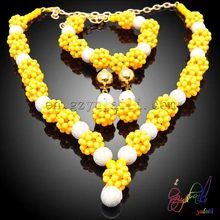 Бразильский ювелирный набор высокого класса из полимерных бусин, ювелирный набор guangzhou yulaili, модные ювелирные изделия