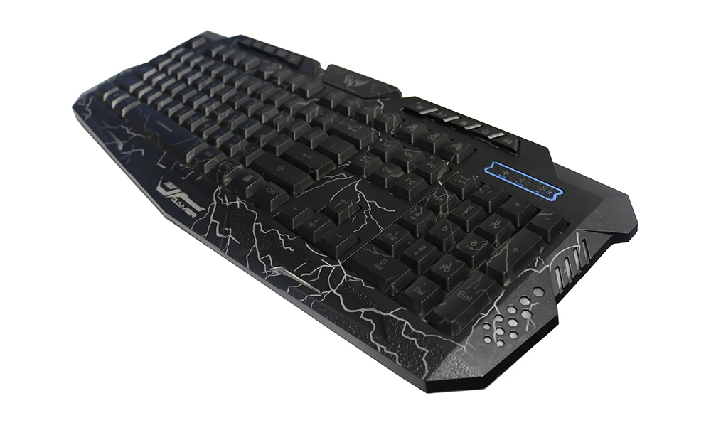 Новейшая M200 английская/Русская игровая клавиатура, мышь, комбо фиолетовый/синий/красный RGB, дышащий светодиодный, с подсветкой, USB Проводная клавиатура для ПК
