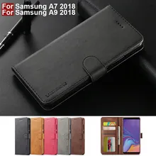 For Samsung A7 2018 Case Flip Vintage Wallet Cover Samsung Galaxy A9 2018 Case Leather Magnetic Phone Case On A7 2018 Case Book For Samsung A7 2018 Case Flip Vintage Wallet Cover Samsung Galaxy A9 2018 Case Leather Magnetic Phone Case On A7 2018 Case Book