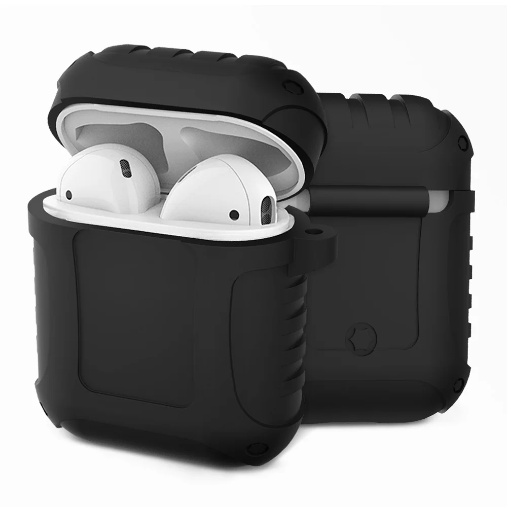 SMILYOU Earphone Case for Apple AirPods Silicone Cover Wireless Bluetooth Headphone Air Pods Pouch Protective AirPod Accessories |