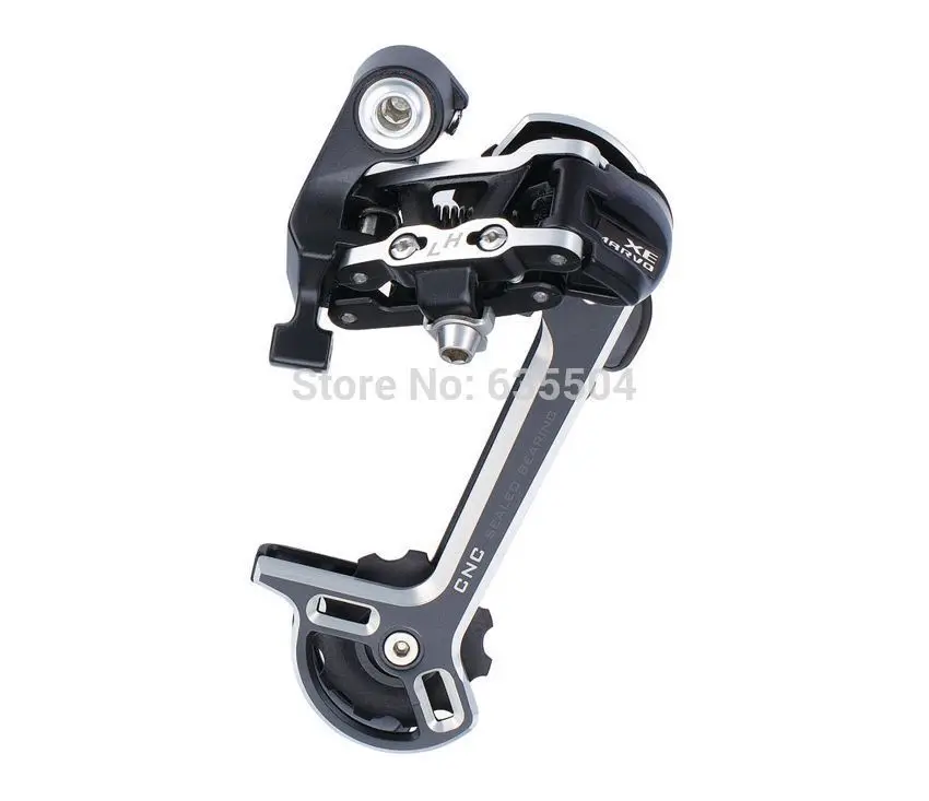 

XE RD-M64L Rear Derailleur (Long Cage) Black CNC microSHIFT 9 Speed MTB Bicycle Derailleur Compatible for Shimano