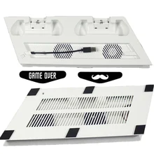 PS4 PRO охлаждающий вентилятор зарядная станция контроллеры кулер зарядка ультра тонкая подставка для Playstation 4 Pro Аксессуары для консоли