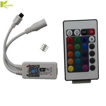 

Magic Home Wifi APP LED RGB / RGBW Controller DC12V MIni Wifi + 24 IR Key Remote Control for RGB / RGBW LED Strip light