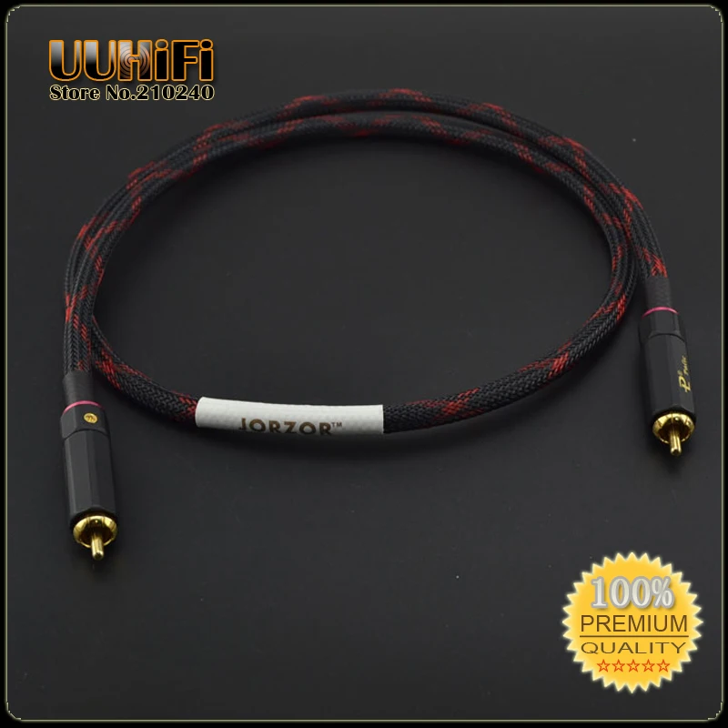 

1PCS HIFI Digital Coaxial RCA Cable DAC Cable Belden 75 Ohm OFC1694A / 4.5GHz W/ Cold Press Self-locking Budweiser RCA Plugs
