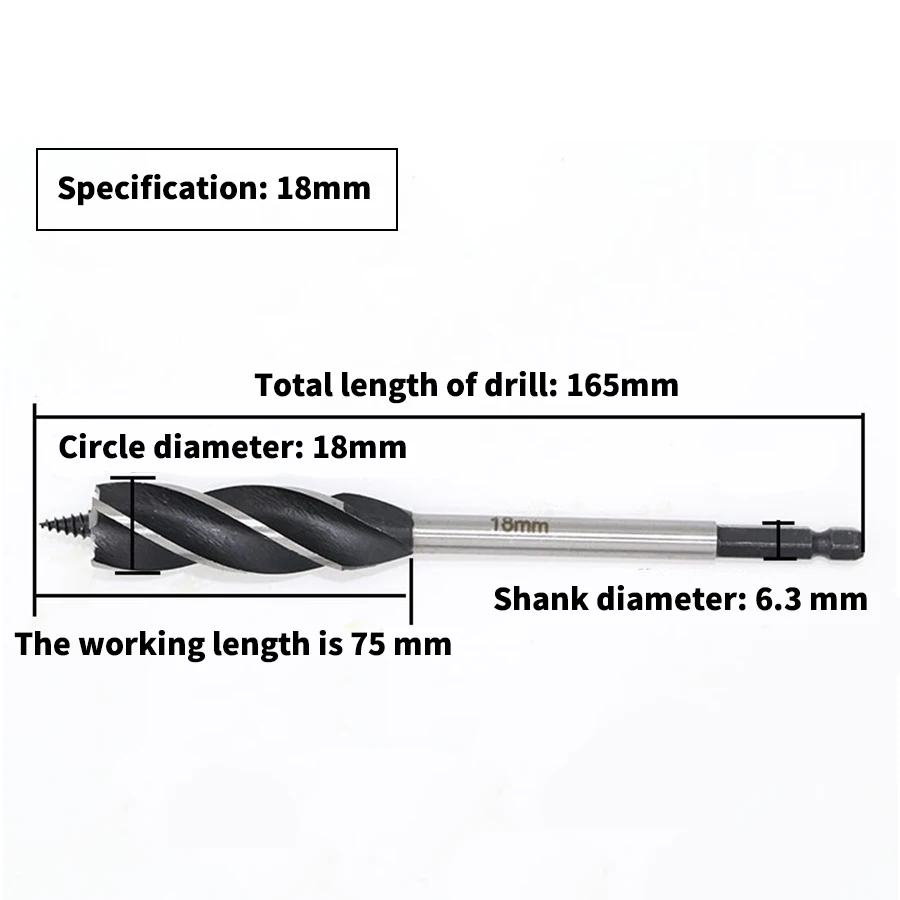 MX-DEMEL 10-25 мм набор спиральных сверл по дереву Быстрая резка шнека Столярный инструмент сверло для резки древесины костюм для деревообработки