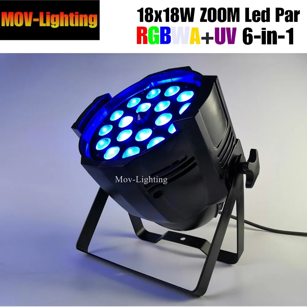 6 шт./лот красочные 18 шт. Вт RGBW 4 в 1/5 1/6 1 светодиодный zoom/focus wash par light Гуанчжоу|Эффект