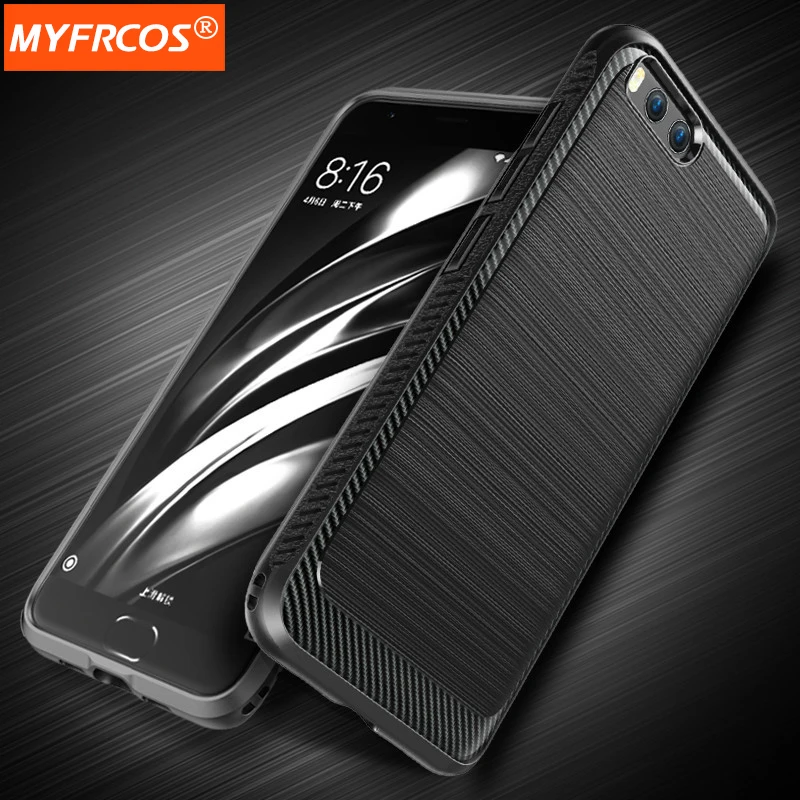 Case For Xiaomi mi6 luxury Wire drawing TPU Cover Full Protection Soft Cases for xiaomi 6