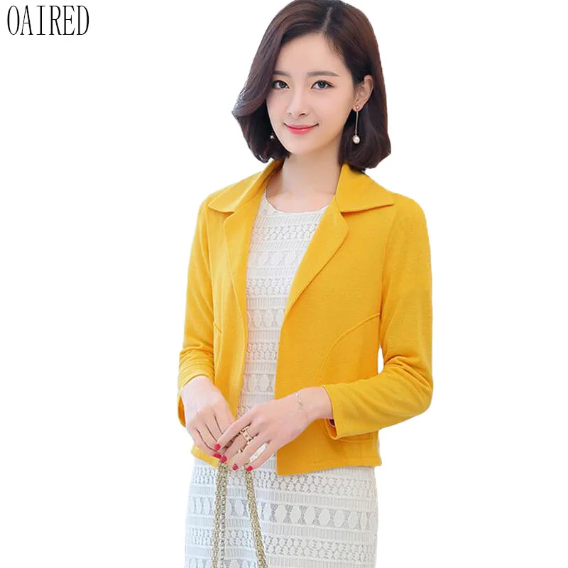 

Plus Size Blazer Women Jacket 2019 New Suit Women Clothing Short Slim Spring And Autumn Suits Female Outerwear Black OAIRED