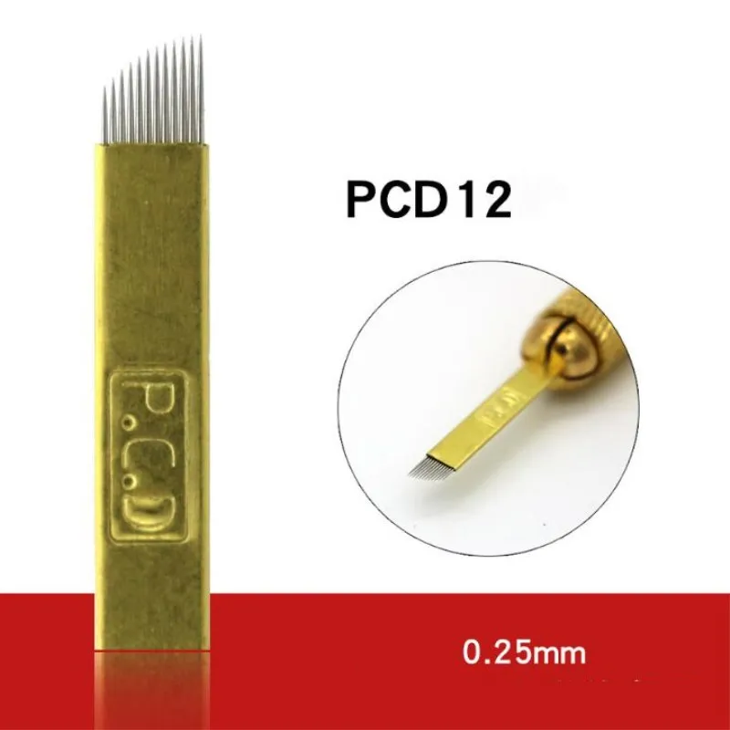 

50pcs/lot Manual Eyebrow Tattoo Blade 12 Needles