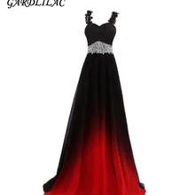 Градиентные шифоновые вечерние платья Vestido Longo Расшитое бисером платье для выпускного вечера Длинное Элегантное платье для выпускного вечера размера плюс женское платье для выпускного вечера