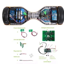 Universal 6.5/8/10 Inches 2 Wheels Self Balancing Electric Scooter Parts Hoverboard Motherboard Control Board, 9 Items in Total