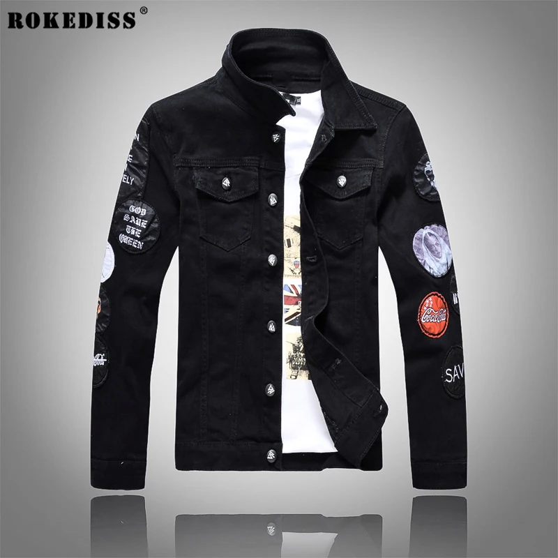 ROKEDISS 2017 spring autumn Denim Jackets Men Hip Hop Brand Clothing