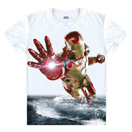 Avengers T-Shirt featuring Ironman, Captain America, Iron Men, Hawkeye, Black Widow, and Hulk by Marvel - Super Hero 3D Print Tee Shirt image 2