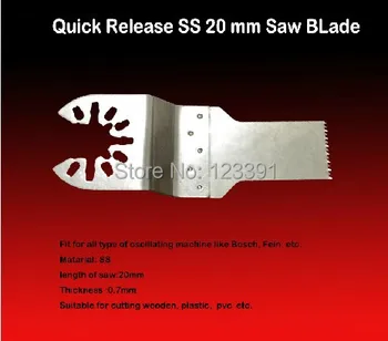 

Free shipping of 1PC quick release 20*92mm SS blade hardwood sawing for most popular multifunctional electric tools