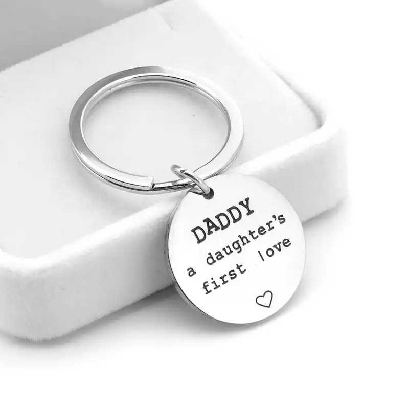 daddy daughter keyring