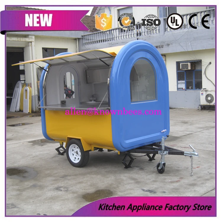 

High Quality Mobile Fryer Food Cart,Food Trucks For Sale In China,Hot Dog Cart