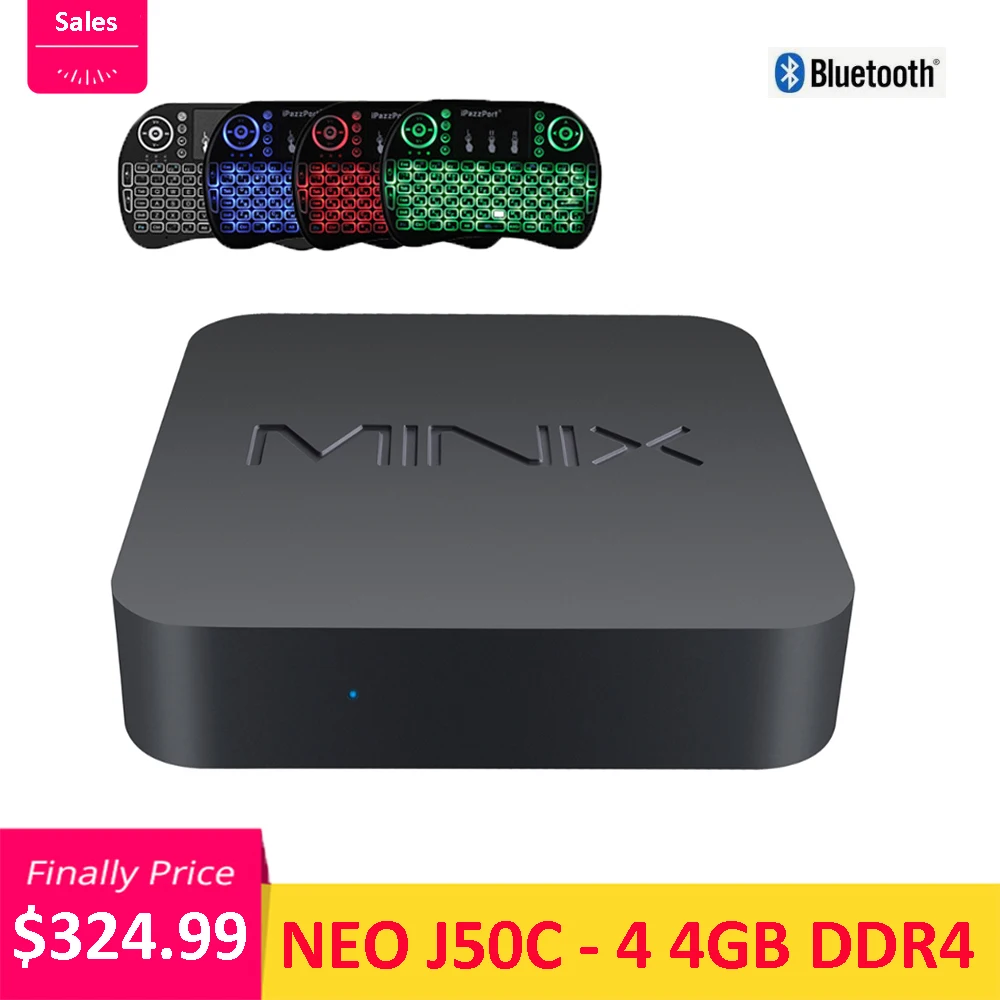 

Minix NEO J50C-4 Mini Intel MINIX NEO Official WINDOWS 10 PRO SERIES Mini Pc J5005 DDR4 4GB/32GB HDMI 2.0 Vesa Mount MINI PC