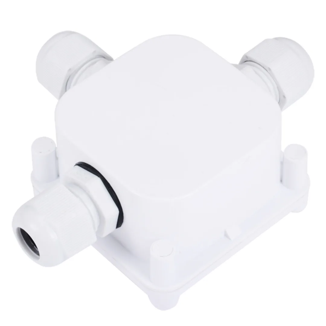 1pc IP68 3 Wires Waterproof Junction Terminal Box Cable Protection Building Connectors For Outdoor Lighting Connections