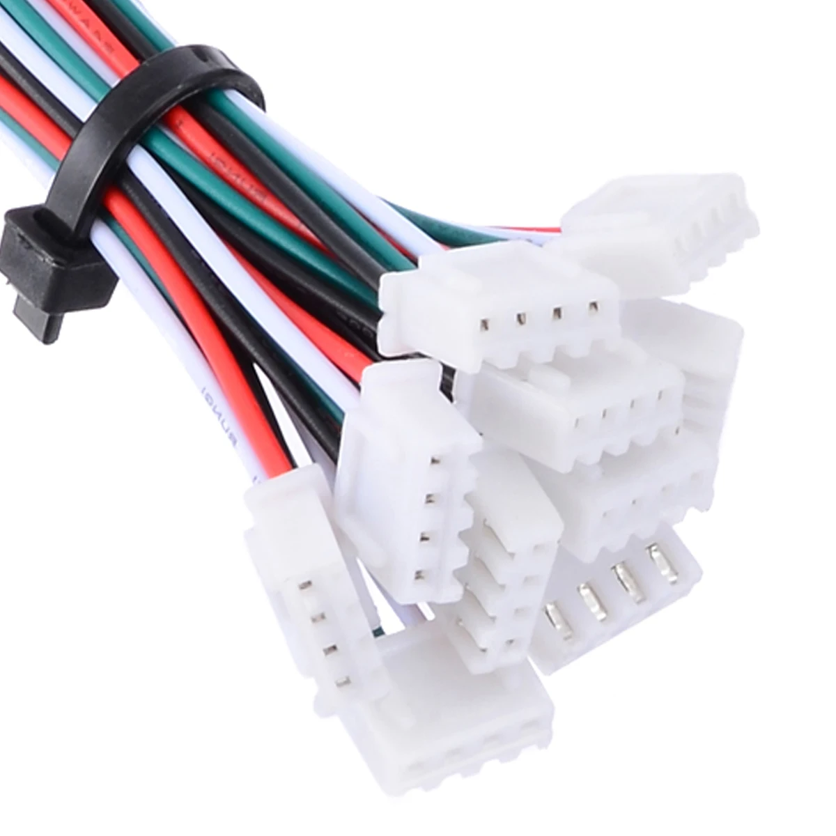 10 Set Mini Micro JST XH 2.54mm 4 Pin Connector Plug With 24AWG 1007 Wires 150mm Length