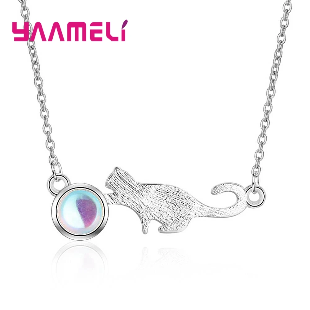 

925 Sterling Silver Lively Pet Cat Play Ball Shape Jewelry For Women Charm Wonderful LOVE Gift For Lady Brilliant Bead