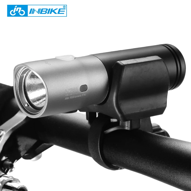 

Inkike 1000 lumen usb rechargeable flashlight mini waterproof powerful led bike bicycle light CREE XM-L2 U3 safety front light