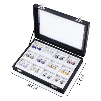 

Luxury Cufflinks Jewelry Display Case High Quality Rubber Jewelry Box Display